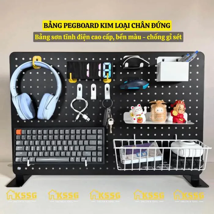 BẢNG PEGBOARD ĐỂ BÀN DECOR GÓC HỌC TẬP