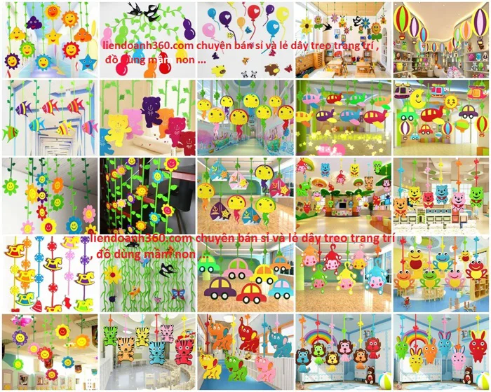 Dây Hoa Rèm Cửa Trang Trí – Làm Đẹp Lớp Học Mầm Non