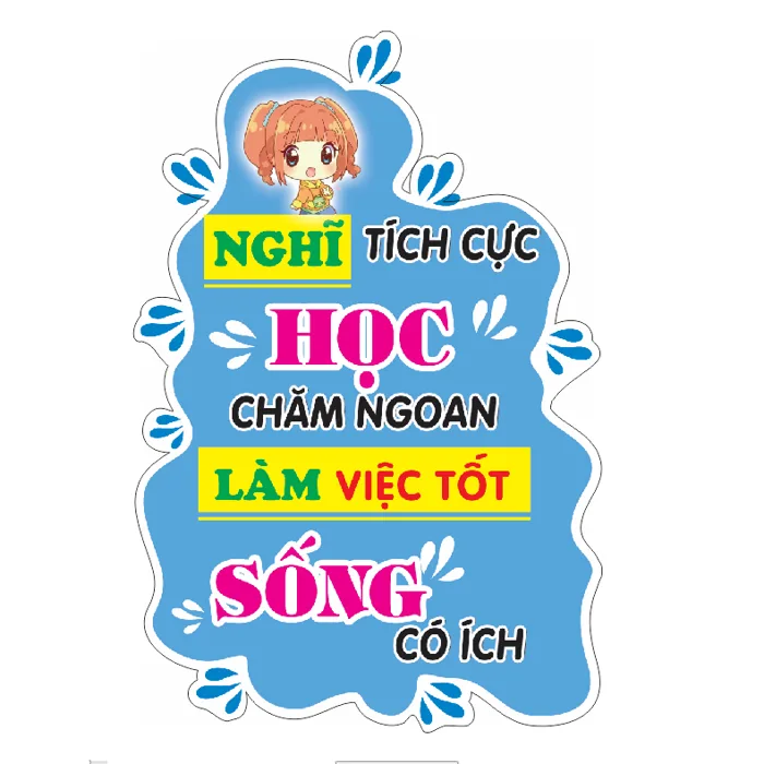 Trang trí lớp: SET 2 TRANH SLOGAN KHẨU HIỆU TRONG LỚP HỌC CHẤT LIỆU DECAN BÓC DÁN Trang trí lớp: SET 2 TRANH SLOGAN KHẨU HIỆU TRONG LỚP HỌC CHẤT LIỆU DECAN BÓC DÁN