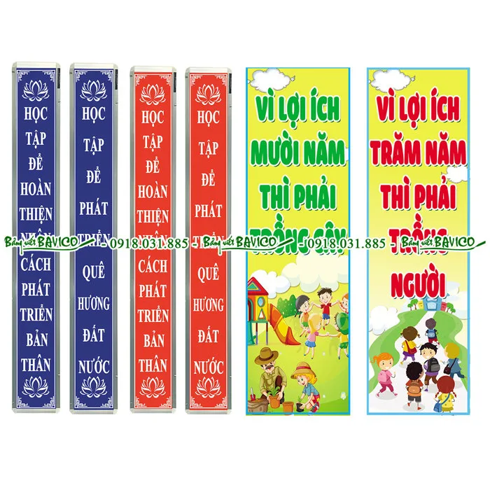 Bảng khẩu hiệu treo lớp học thiết kế theo yêu cầu KT: 40x60 cm (nhiều kích thước) - Dụng cụ văn phòng Bảng khẩu hiệu treo lớp học thiết kế theo yêu cầu KT: 40x60 cm (nhiều kích thước) - Dụng cụ văn phòng
