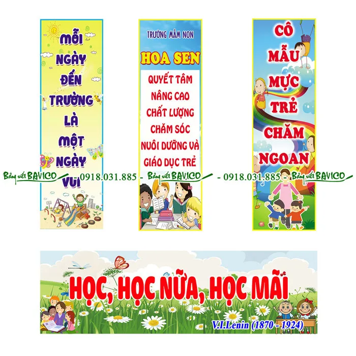 Bảng khẩu hiệu treo lớp học thiết kế theo yêu cầu KT: 40x60 cm (nhiều kích thước) - Dụng cụ văn phòng Bảng khẩu hiệu treo lớp học thiết kế theo yêu cầu KT: 40x60 cm (nhiều kích thước) - Dụng cụ văn phòng