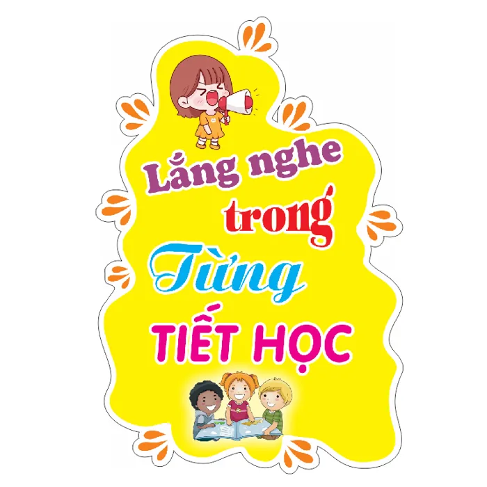 Trang trí lớp: SET 2 TRANH SLOGAN KHẨU HIỆU TRONG LỚP HỌC CHẤT LIỆU DECAN BÓC DÁN Trang trí lớp: SET 2 TRANH SLOGAN KHẨU HIỆU TRONG LỚP HỌC CHẤT LIỆU DECAN BÓC DÁN