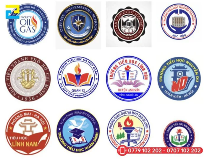 Chuyên in logo trường học giá rẻ, chất lượng, thiết kế đẹp - inan2h Chuyên in logo trường học giá rẻ, chất lượng, thiết kế đẹp - inan2h