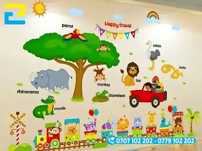 Decal Dán Tường Mầm Non Trang Trí Số Lượng Lớn, Giá Sỉ