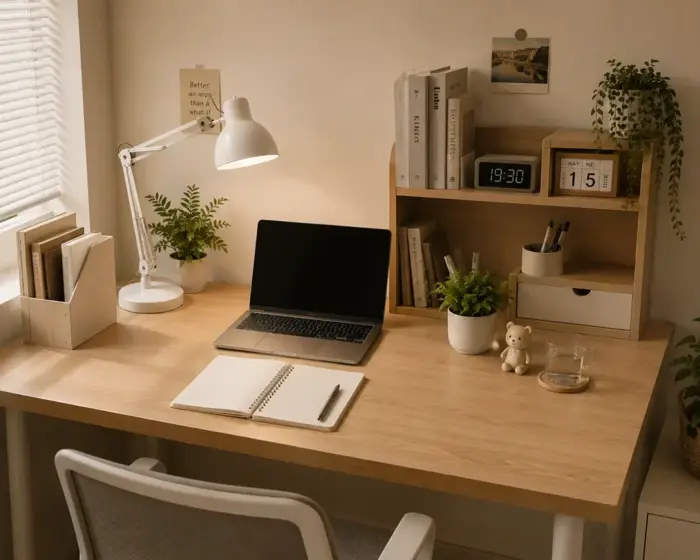 Top 10+ Đồ Decor Bàn Học Đẹp, Tối Ưu Không Gian