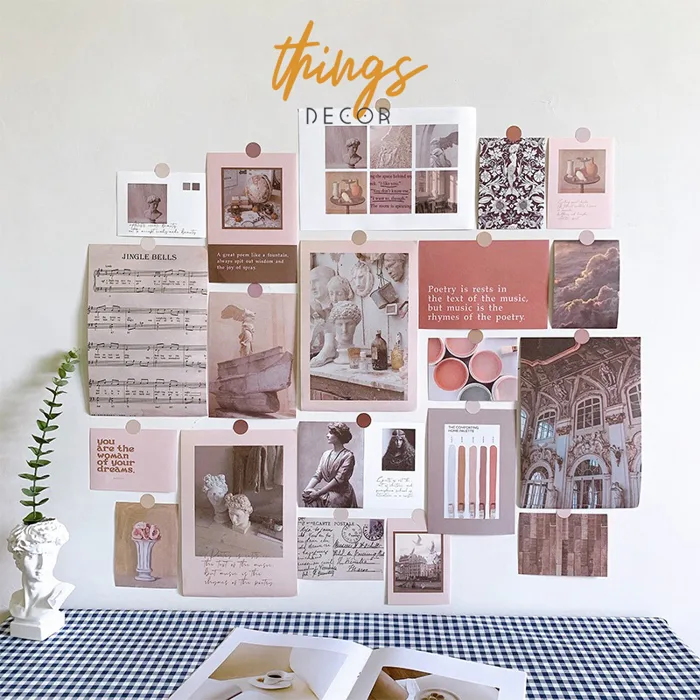 Ảnh dán tường decor set poster decor phòng ngủ vintage phụ kiện đồ trang  trí bàn học giá rẻ hàn quốc | Lazada Việt Nam