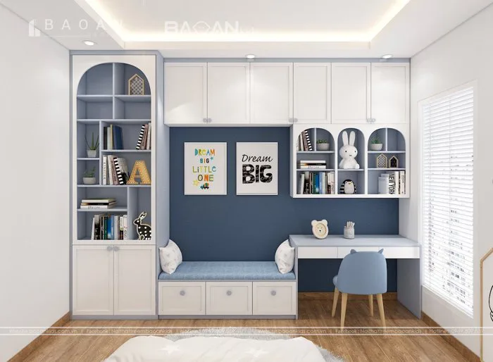 Thiết kế góc học tập cho bé - BH40 - Nội thất trẻ em Bảo an kids Thiết kế góc học tập cho bé - BH40 - Nội thất trẻ em Bảo an kids