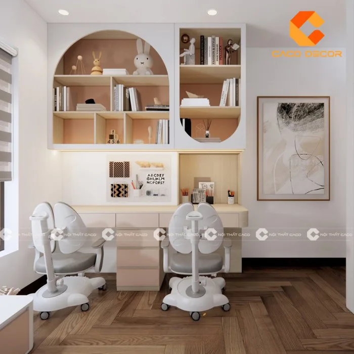 Cách trang trí góc học tập cho bé gái siêu đẹp, đơn giản