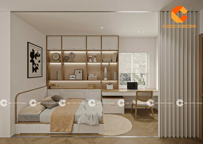 BST các mẫu decor phòng ngủ có bàn học đẹp, ấn tượng 2026