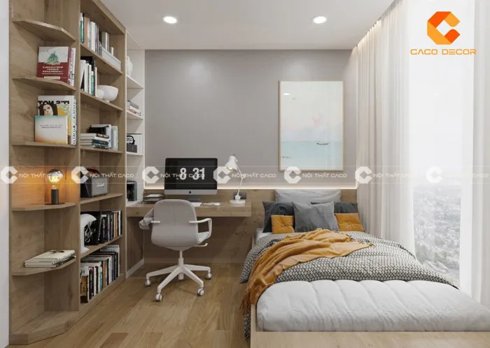 BST các mẫu decor phòng ngủ có bàn học đẹp, ấn tượng 2026