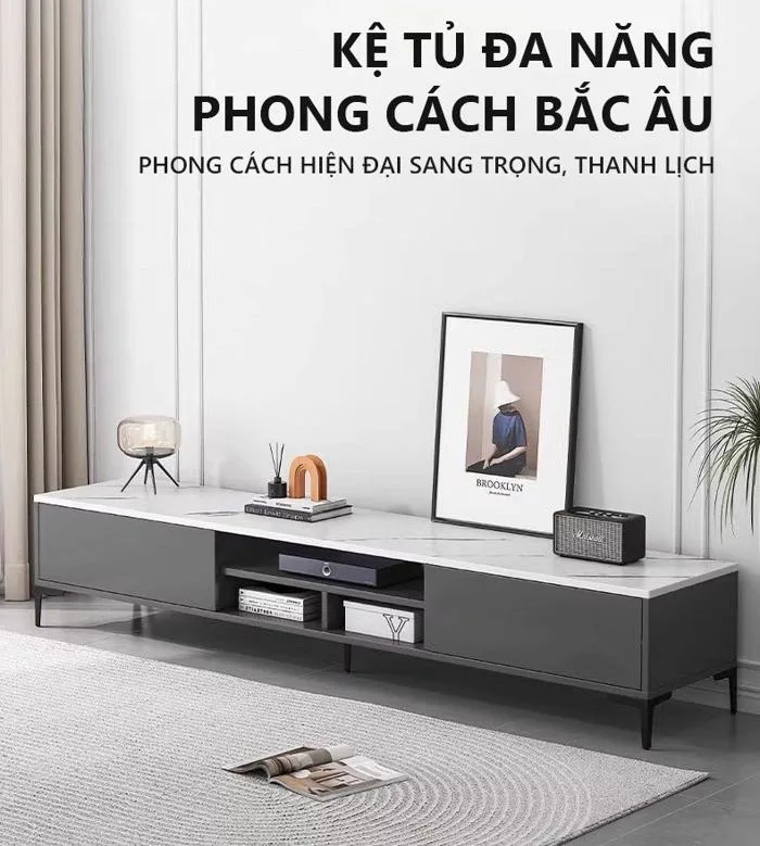 Kệ TIVI Phòng Khách Funro Phong Cách Sang Trọng , Hiện Đại