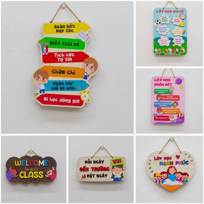 Bảng Gỗ Trang Trí Lớp Học, Góc Học Tập - Bảng Gỗ Decor Trang Trí Nhà Cửa  Treo Tường | Shopee Việt Nam
