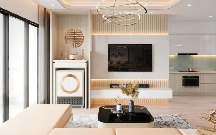 50+ Mẫu thiết kế phòng khách chung cư đẹp, hiện đại, sang trọng nhất 2024