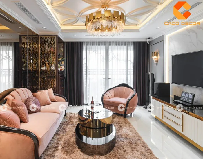 99+ mẫu thiết kế phòng khách tân cổ điển đẹp nhất hiện nay