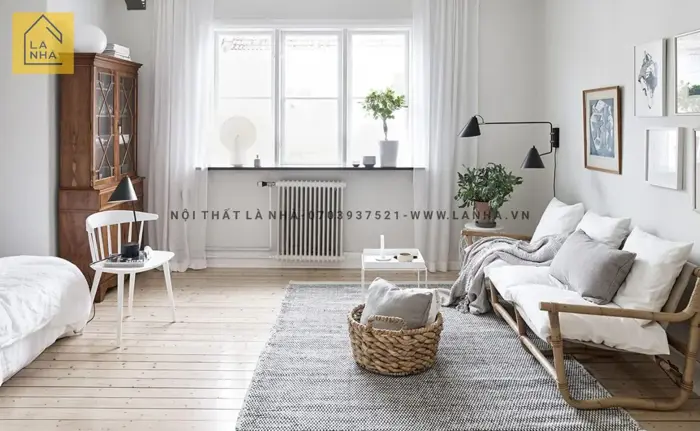 50+ Mẫu decor phòng khách nhỏ phong cách Vintage đẹp, độc đáo nhất