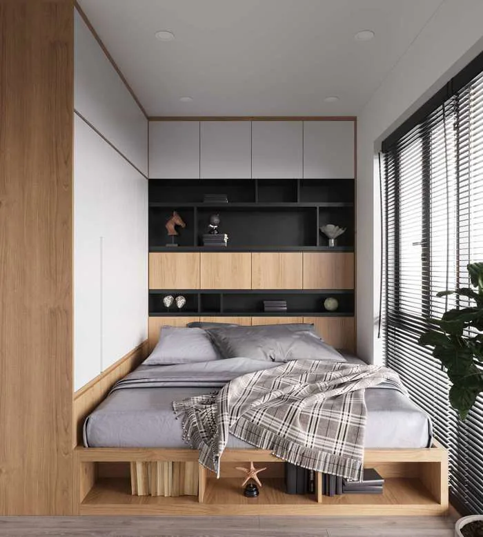 TOP 10+] mẫu thiết kế phòng ngủ 12m2 siêu đẹp - tiện nghi 2025