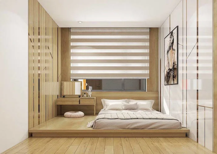 Thiết kế nội thất phòng ngủ 12m2 ấn tượng, tiện nghi - Dolcevita