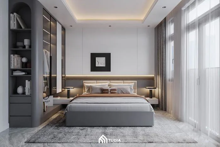 45+ Mẫu thiết kế phòng ngủ 12m2 đẹp, đầy đủ tiện nghi 2026