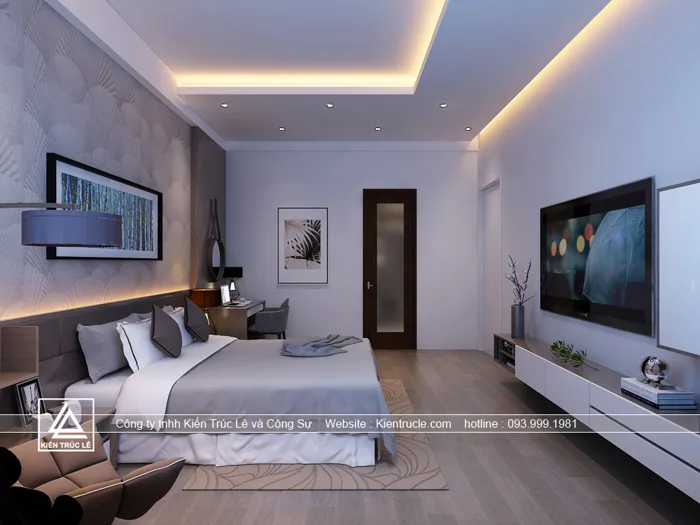 Mẫu Thiết Kế Phòng Ngủ 20m2 Hiện Đại Đẹp - Kiến Trúc Lê Mẫu Thiết Kế Phòng Ngủ 20m2 Hiện Đại Đẹp - Kiến Trúc Lê