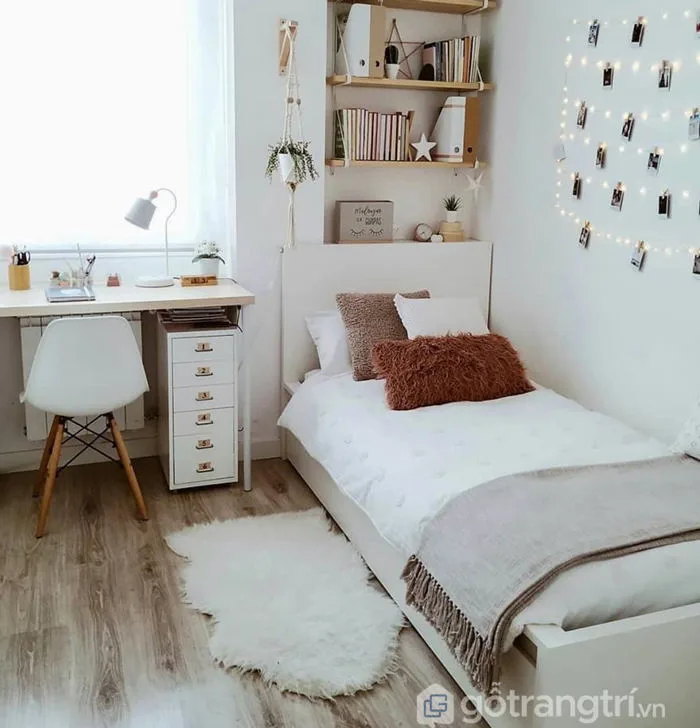 Set up phòng ngủ đẹp đơn giản 9m2 xinh lung linh Set up phòng ngủ đẹp đơn giản 9m2 xinh lung linh