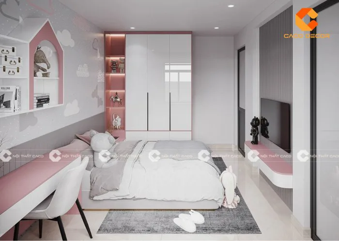 Ý tưởng thiết kế phòng ngủ cho bé gái 15 tuổi đẹp, an toàn