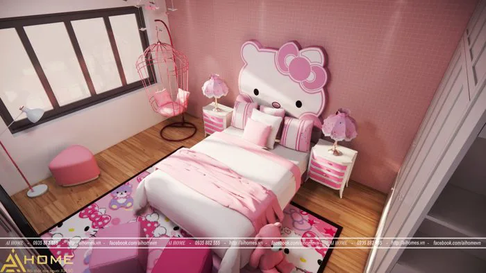 Decor phòng ngủ cho bé gái – Thiết Kế Nội Thất Nhà Ở, Chung Cư, Biệt thự,  Văn Phòng, Khách Sạn – AIHome