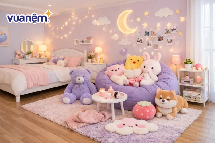 Decor phòng ngủ cute: 20+ ý tưởng decor dễ thương, đẹp mắt
