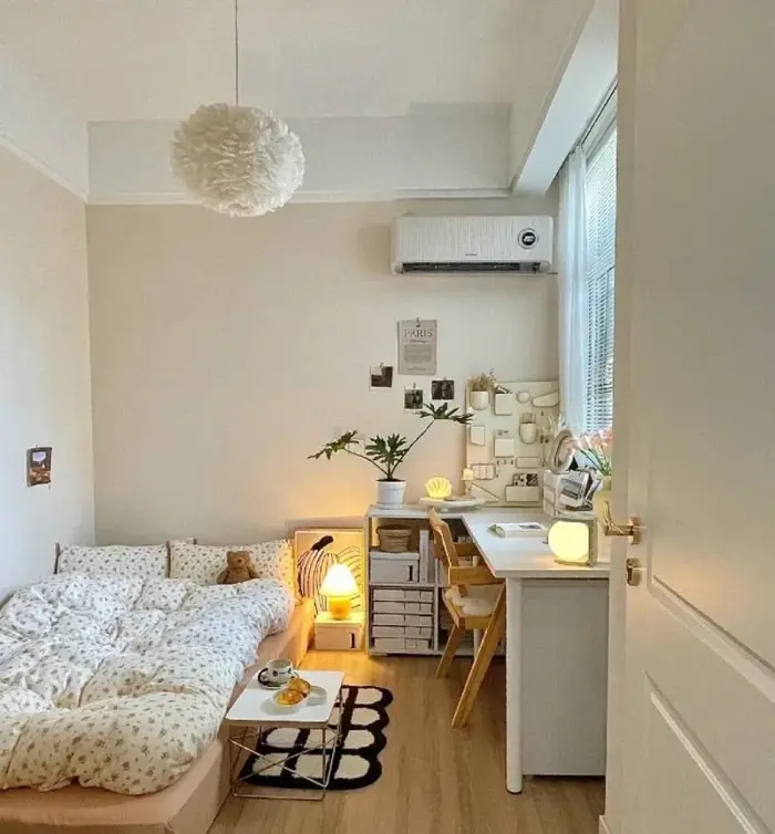 19+ ý tưởng decor phòng ngủ Hàn Quốc nhỏ gọn cực chill