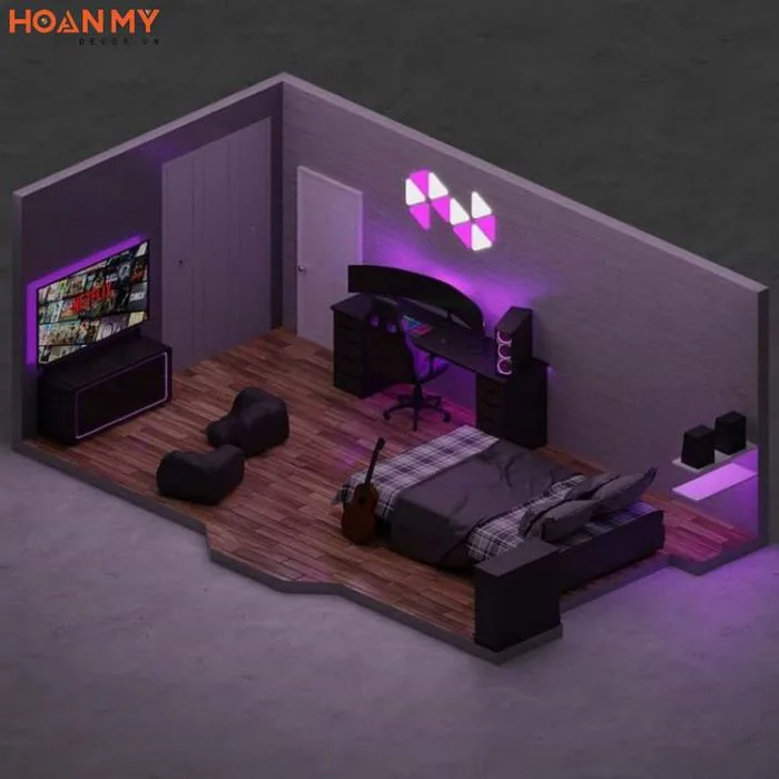 50 Mẫu Decor phòng ngủ Gaming Đẹp - Độc - Chất nhất 2026