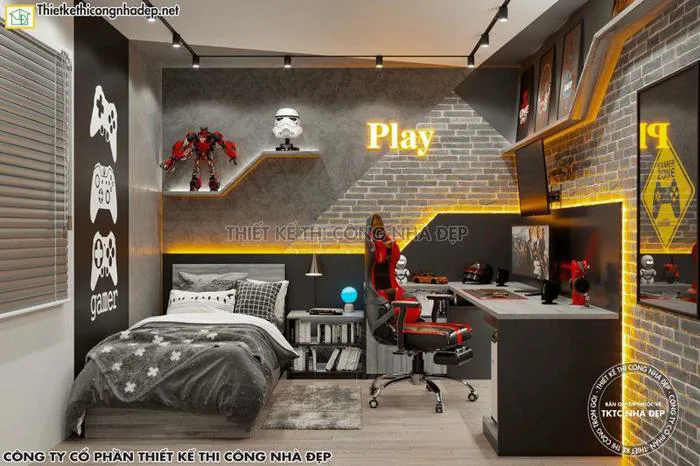 Gợi ý 15+ mẫu thiết kế phòng ngủ gaming ĐẸP ĐỘC LẠ