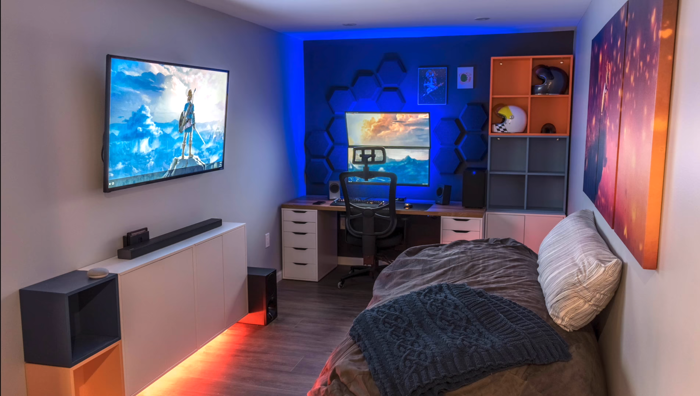 TOP 10+ Mẫu thiết kế phòng ngủ Gaming đẹp độc đáo trong năm 2026