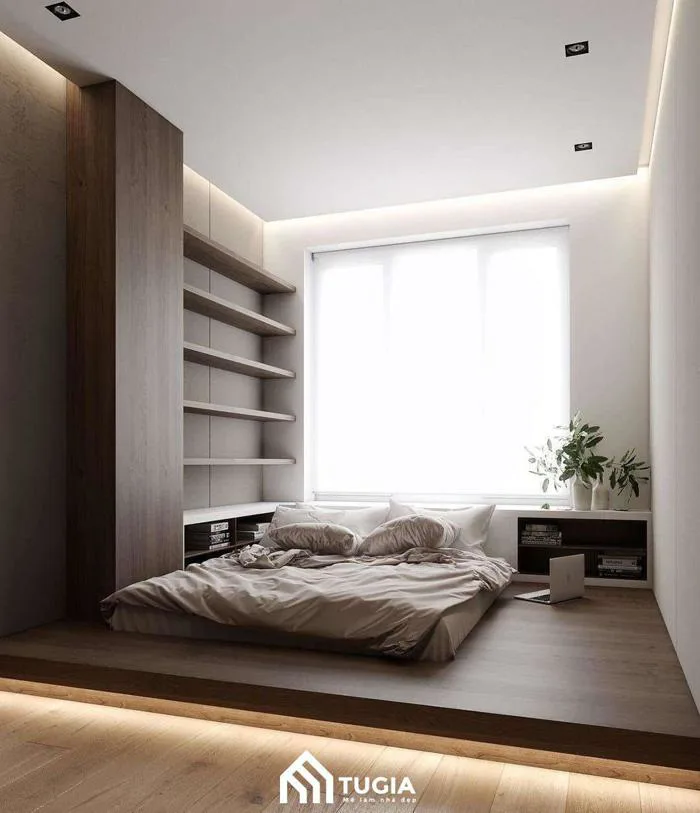 25 Mẫu trang trí phòng ngủ nhỏ không giường đẹp, tinh tế
