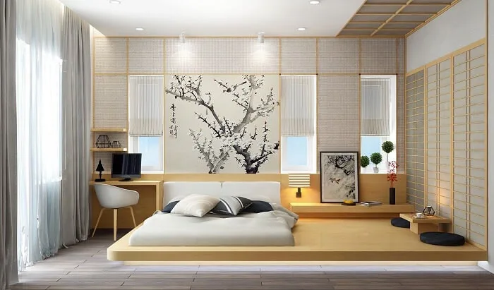 7 ý tưởng decor phòng ngủ không giường ai cũng nên biết