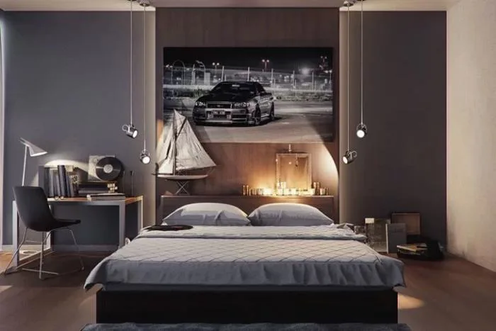 10 tips decor phòng ngủ nam đơn giản, hiện đại