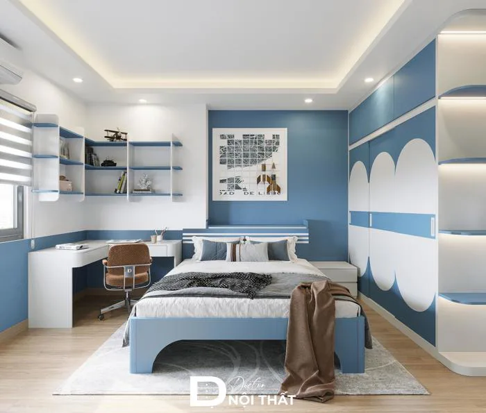 70+ Mẫu thiết kế phòng ngủ đẹp cho nam đơn giản, tiện nghi