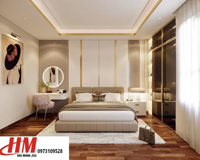 Mẫu thiết kế nội thất phòng ngủ nhựa cao cấp sang trọng - PN06