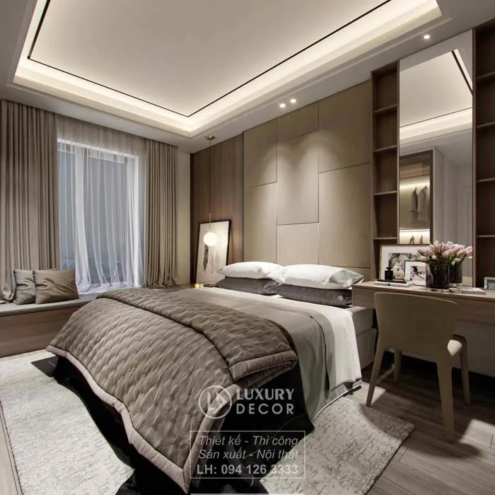 Top 20+ thiết kế nội thất phòng ngủ master hiện đại, sang trọng