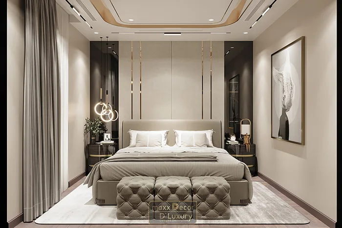 Thiết kế nội thất phòng ngủ master luxury sang trọng cực chất