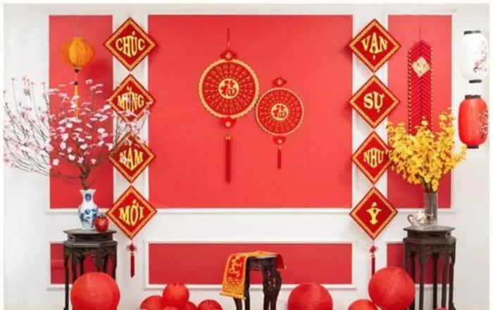 101+ Cách trang trí Tết phòng khách đẹp, đón tài lộc 2026