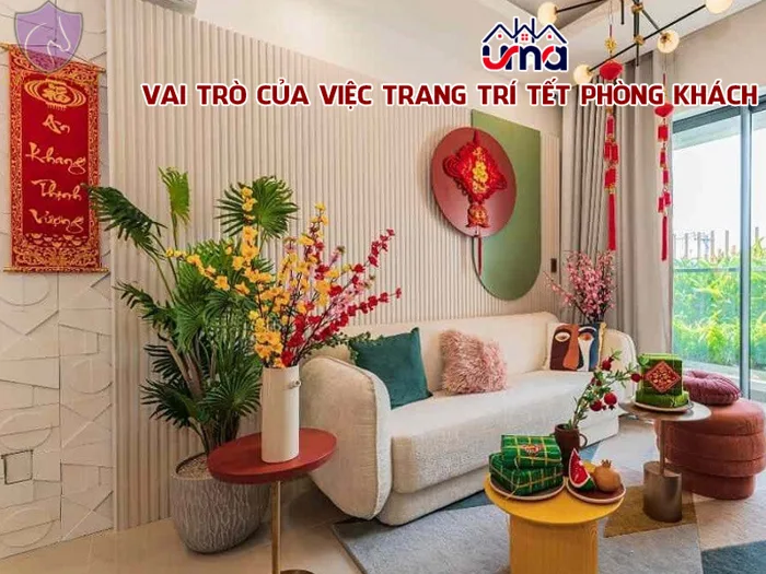 Ý tưởng hay ho trang trí tết phòng khách ấn tượng