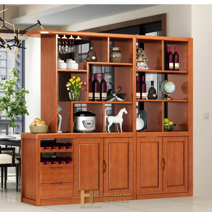 5 Mẫu tủ rượu đẹp phòng khách sang trọng, hiện đại, ấn tượng