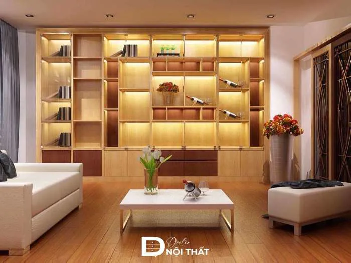 30+ Mẫu ô trang trí âm tường phòng khách đẹp, không thể bỏ lỡ