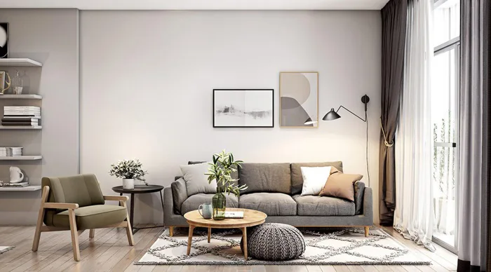 20 cách trang trí tường phòng khách đẹp với những món đồ đơn giản