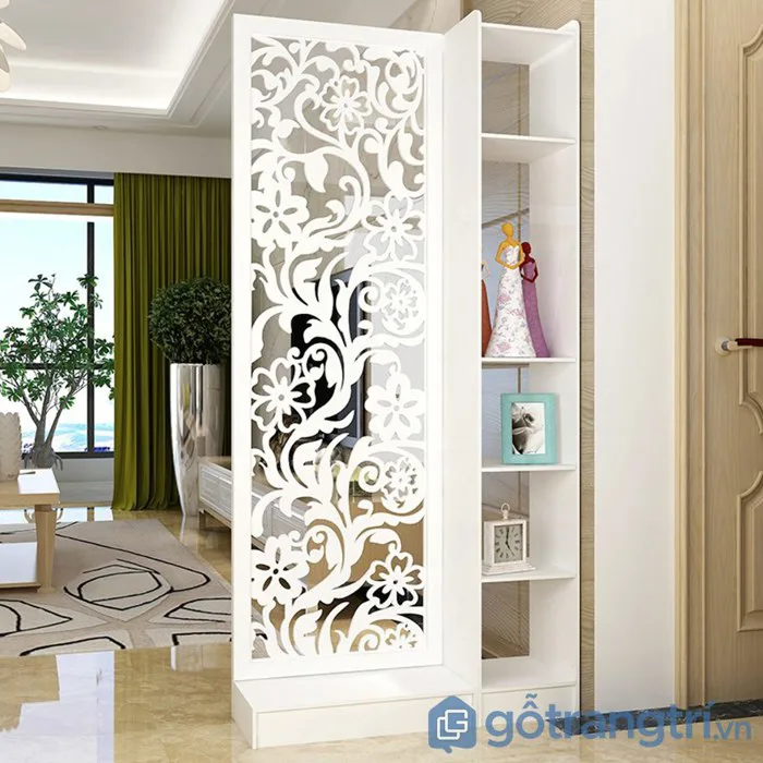 Vách ngăn gỗ CNC trang trí phòng khách hiện đại GHO-556 Vách ngăn gỗ CNC trang trí phòng khách hiện đại GHO-556