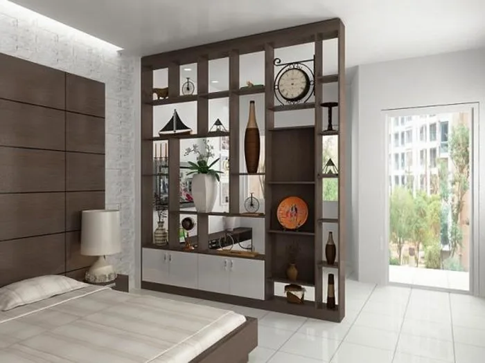 Kệ tủ trang trí – Vách ngăn phòng khách VNPK1014 - vinafami.net Kệ tủ trang trí – Vách ngăn phòng khách VNPK1014 - vinafami.net