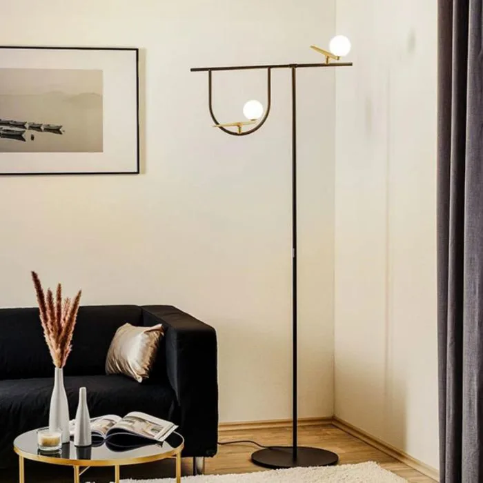Đèn Cây Decor Hình Học Tối Giản Sang Trọng Cho Không Gian