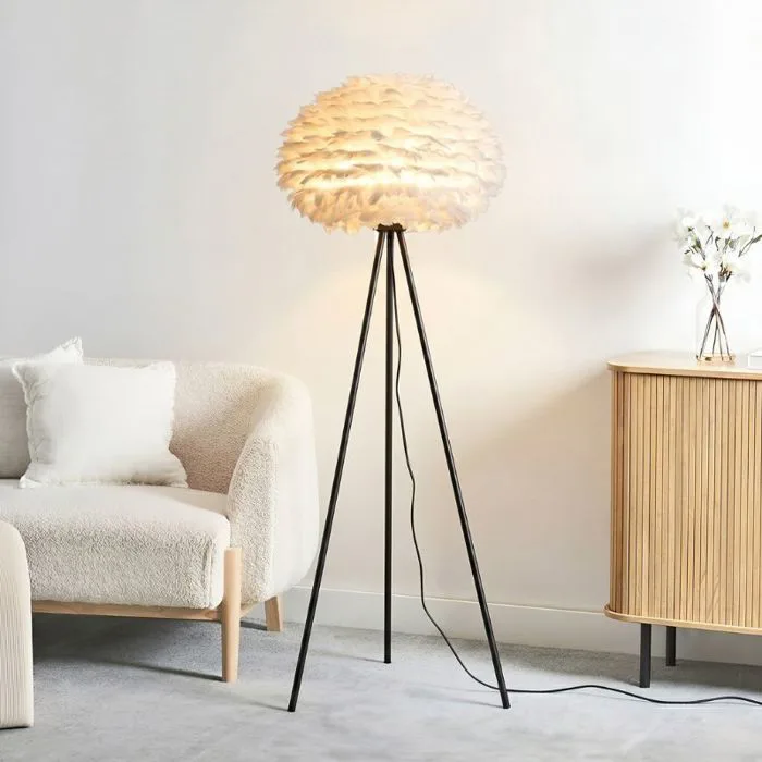 Đèn cây đứng, thiết kế lông vũ nghệ thuật DC-202 Đèn cây đứng, thiết kế lông vũ nghệ thuật DC-202