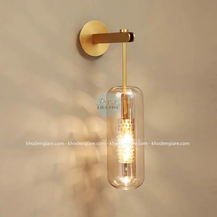 Đèn treo tường decor chao thuỷ tinh DC708