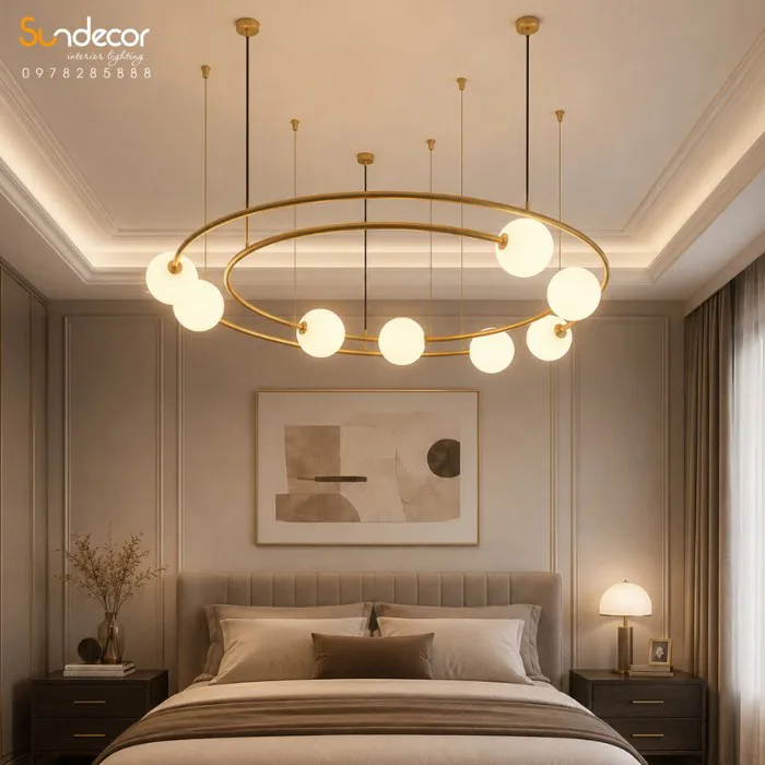 Đèn chùm decor phòng khách dạng vòng - SP081130 Đèn chùm decor phòng khách dạng vòng - SP081130