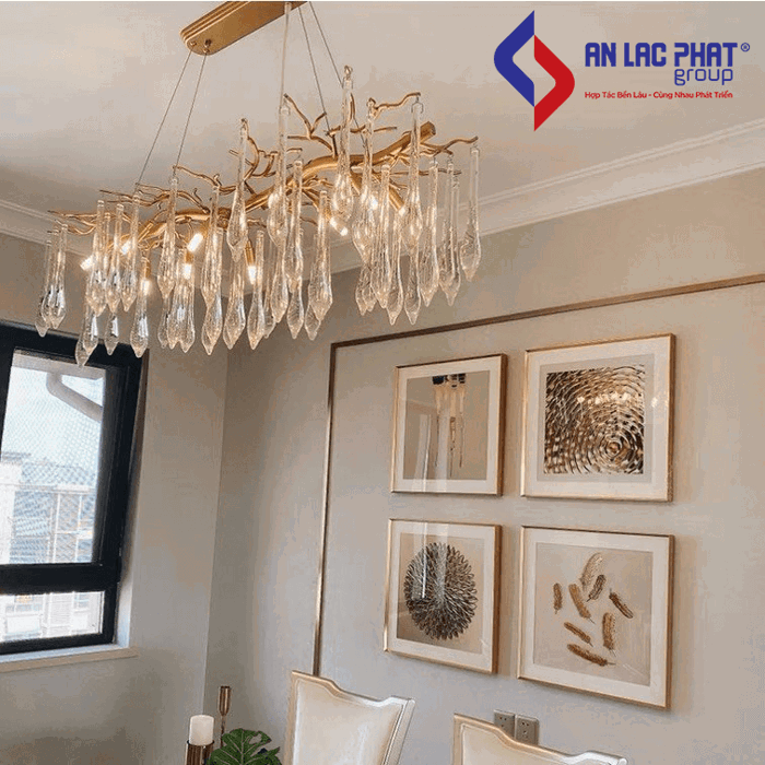 Đèn thả pha lê phòng khách kiểu dáng hiện đại TPL09N1000 355 decor Đèn thả pha lê phòng khách kiểu dáng hiện đại TPL09N1000 355 decor
